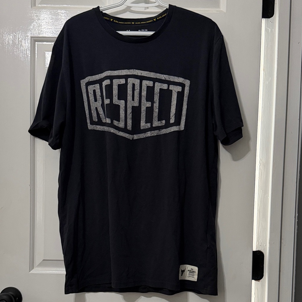Under Armour Black 'Respect' Graphic Tee
